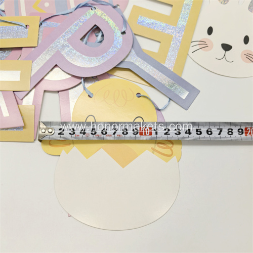 Easter holographic bunting